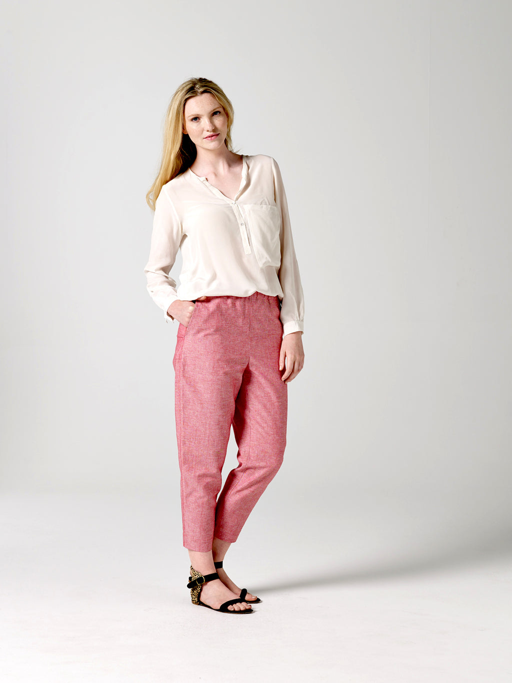 Elastic-Waist Pants